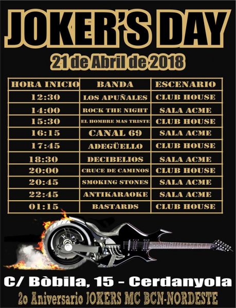Programació de concerts Joker's Day