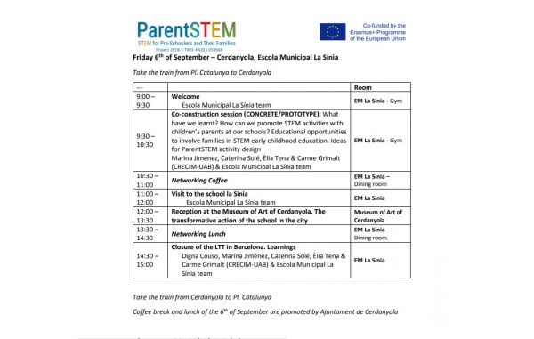 Programa Jornades ParentStem