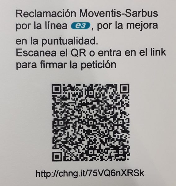 23-10-2019. Societat. Línia E-3 bus exprés. Moventis. Sarbús. 