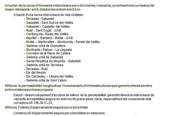 Actuacions mobilitat a peu i bicicleta