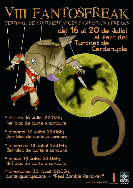 24 pel.lícules es projectaran al VIII Festival Fantosfreak de Curtmetratges Fantàstics i Freaks