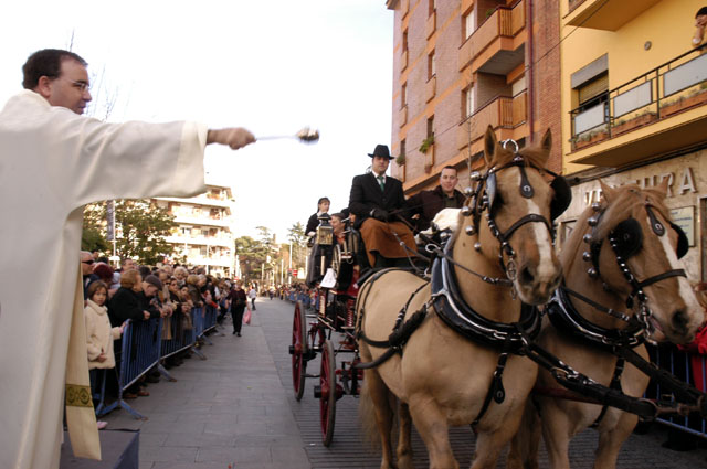 Cerdanyola viu una lluïda passada de Sant Antoni Abat