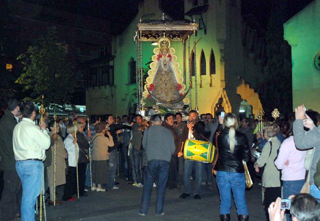 La Verge del Rocío ja es troba als terrenys del Mas Duran de Montcada