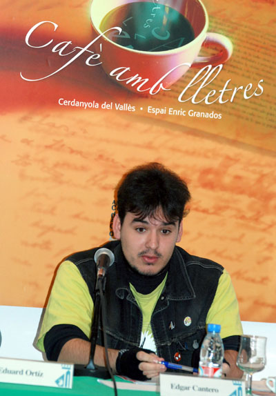 Edgar Cantero presenta les seves obres al 'Cafè amb lletres'