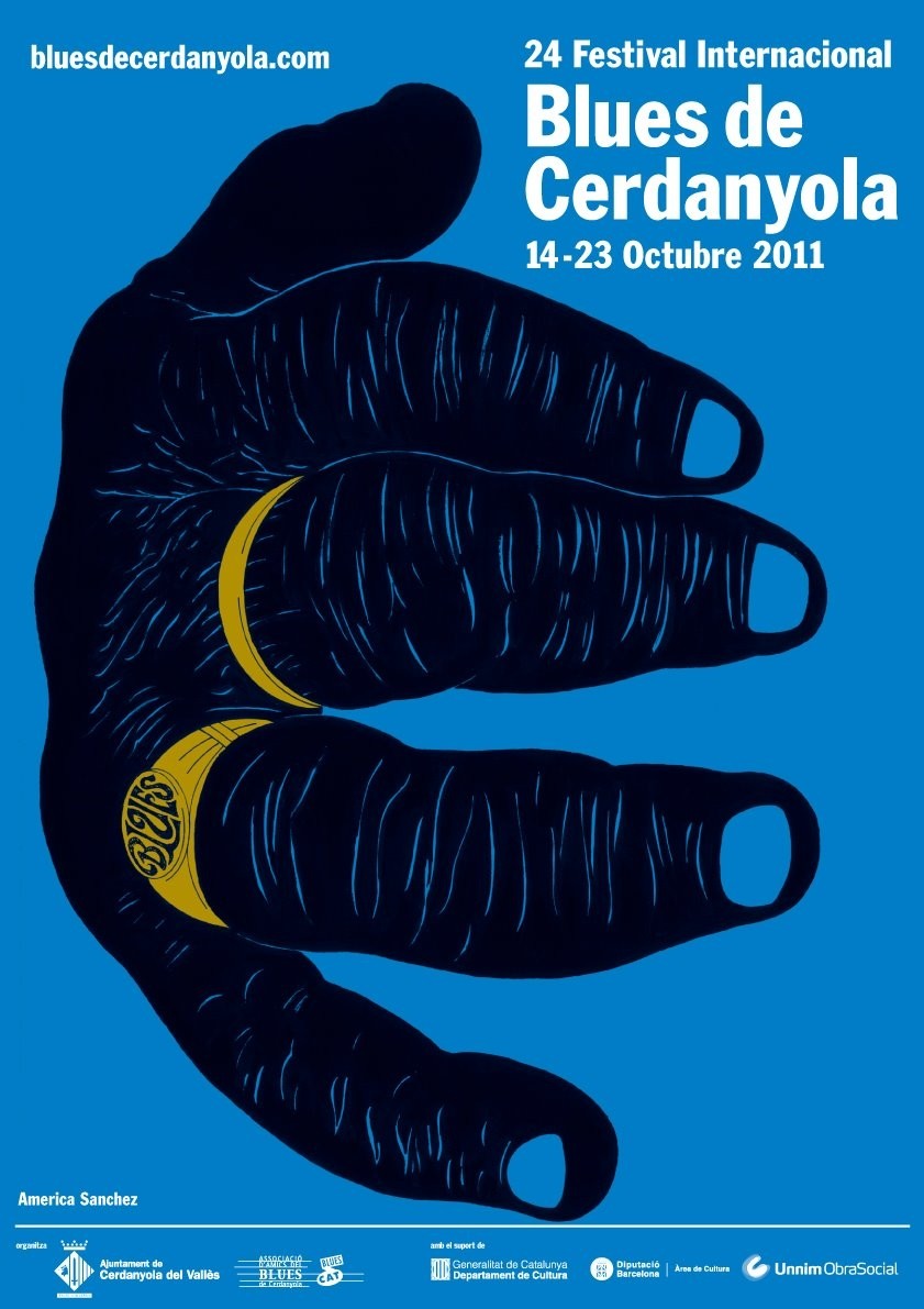 America Sanchez és l'autor del cartell del XXIV Festival Blues de Cerdanyola