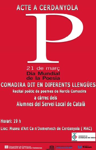 Quatre paraules per celebrar el Dia Mundial de la Poesia