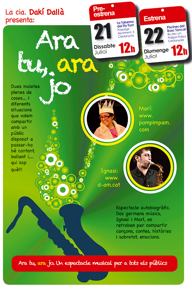 Dakí Dallà presenta l'espectacle "Ara tu, ara jo" al Bosc Tancat