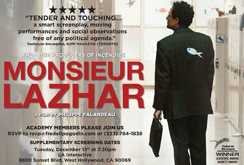 Xiscnèfils projecta Professor Lazhar