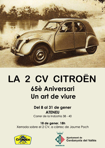 El 2 Cavalls de Citroën ocupa la sala d’exposicions de l’Ateneu