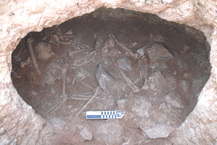 Troballa d'un hipogeu de l'Edat del Bronze al Parc de l'Alba