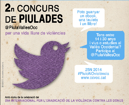 Concurs comarcal de piulades contra la violència masclista