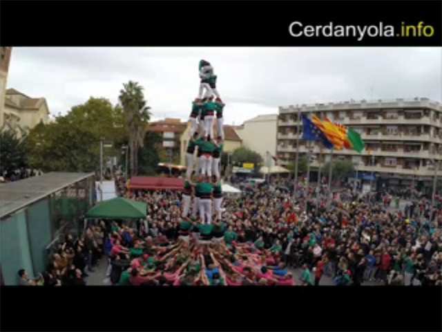 Els Castellers de Cerdanyola, a un pas del 4 de 8 