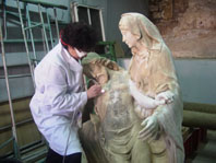 La restauració de La Pietat es realitza amb tècnique pioneres