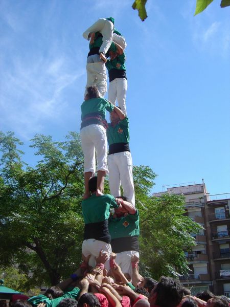 La manca de pinya condiciona l'actuació dels Castellers