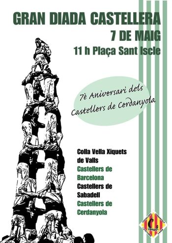 Els Castellers de Cerdanyola consoliden castells i es preparen pel Roser de Maig