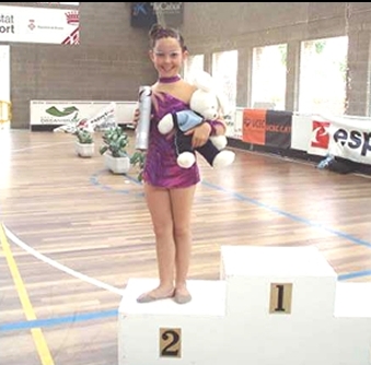 Carla Fernández i Esther Alonso es proclamen sotscampiones de Catalunya de gimnàstica rítmica