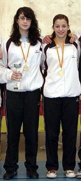 Laia Oset i Elena Olmos participen en el Campionat d’Espanya de Bàdminton sots-15