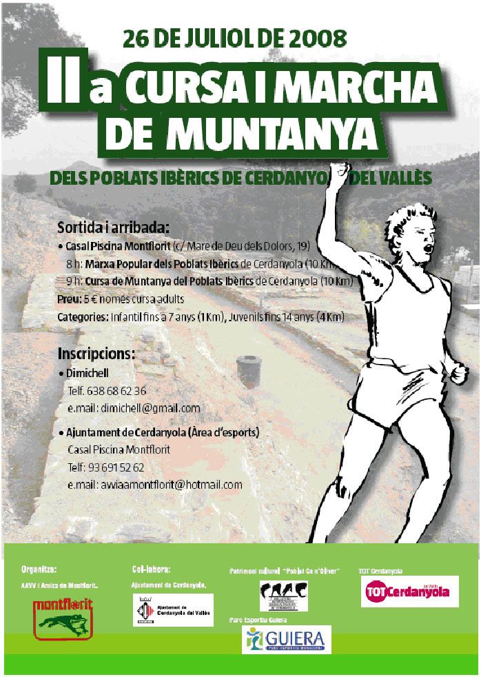 La Festa Major de Montflorit inclou la 2a Cursa i Marxa de Muntanya dels Poblats Ibèrics de Cerdanyola