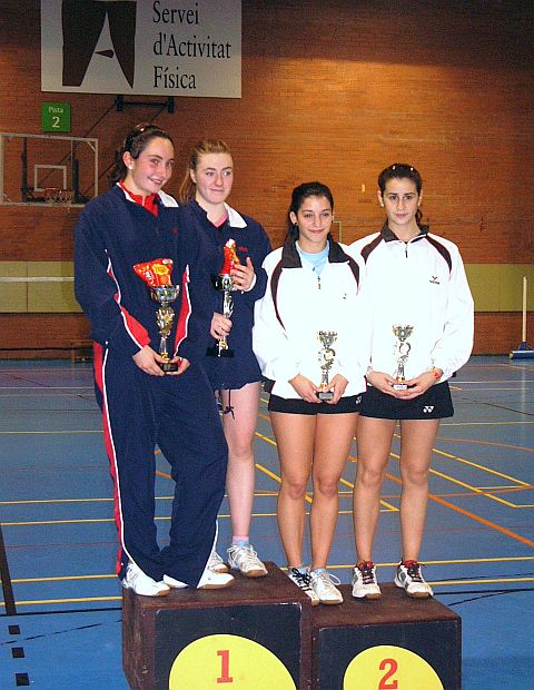 Tres jugadors locals pugen al podi en la tercera prova del Circuit Nacional de Bàdminton, celebrada a Cerdanyola