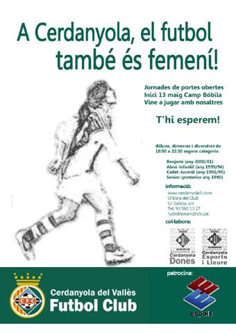 El Cerdanyola FC comença  la campanya de promoció “A Cerdanyola el futbol també és femení”