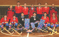 Coy fa un dels gols que van donar el campionat d’Europa juvenil d’hoquei patins