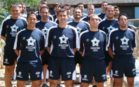 L’Almeria 2005, equip de la Liga Asobal, s’entrena avui al Parc Esportiu Guiera