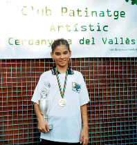 Alba Pérez campeona de España cadete de patinaje