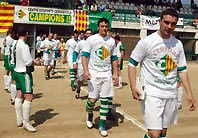 El CE Cerdanyola celebra l’ascens quatre setmanes abans del final de lliga