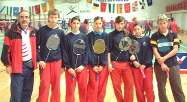 Quatre jugadors del Club Bàdminton Bellaterra participen amb la selecció catalana en una Trobada de combinats autonòmics