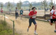 Buen papel de los atletas locales en la final comarcal de cross