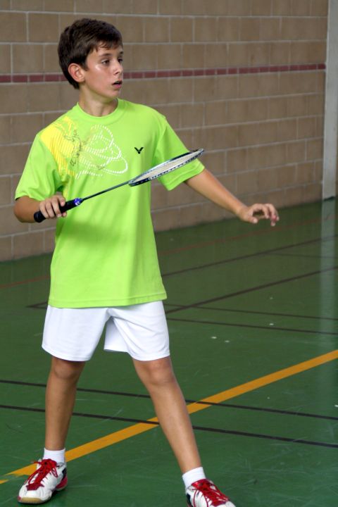 Marcos Bellver i Marina Moreno participen en la primera prova  del circuit estatal de bàdminton 