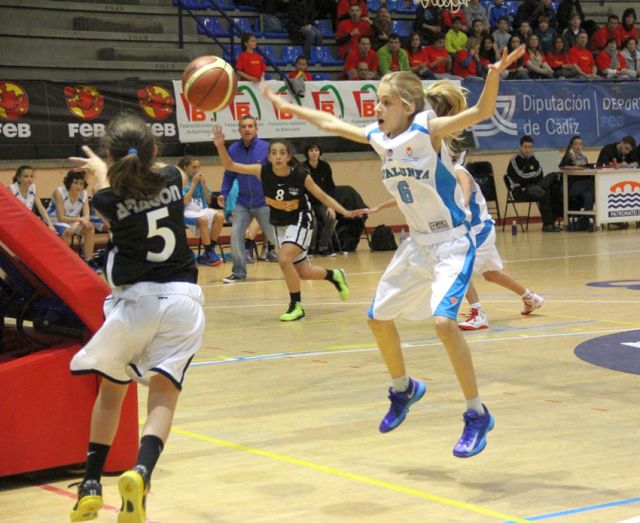 Podi per a dues cerdanyolenques amb les seleccions catalanes de bàsquet