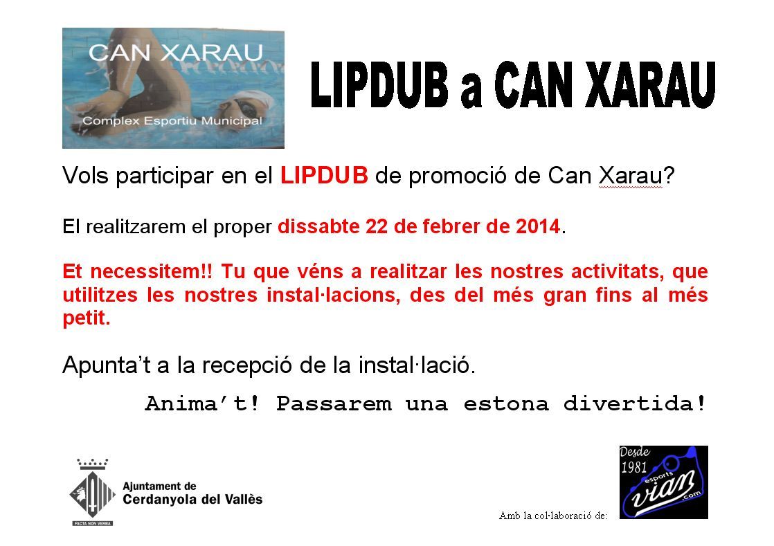 El Complex Esportiu de Can Xarau enregistrarà un Lipdub 