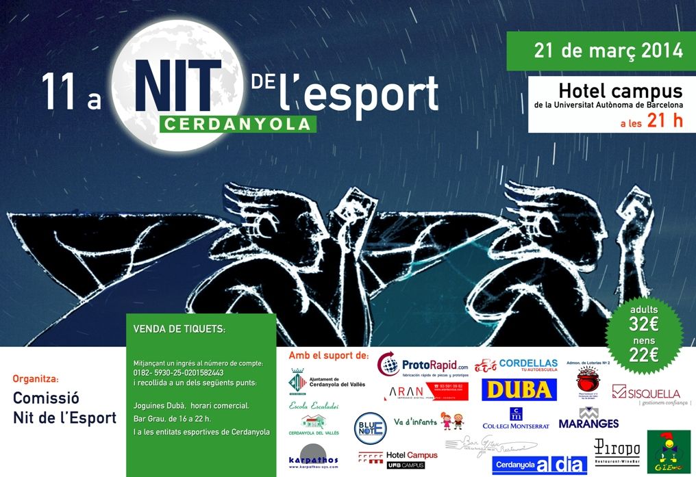 Tot a punt per a la celebració de l’11a Nit de l’Esport 