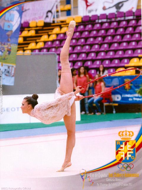 Raquel Martín, medalla de bronze en el Campionat d’Espanya de gimnàstica rítmica