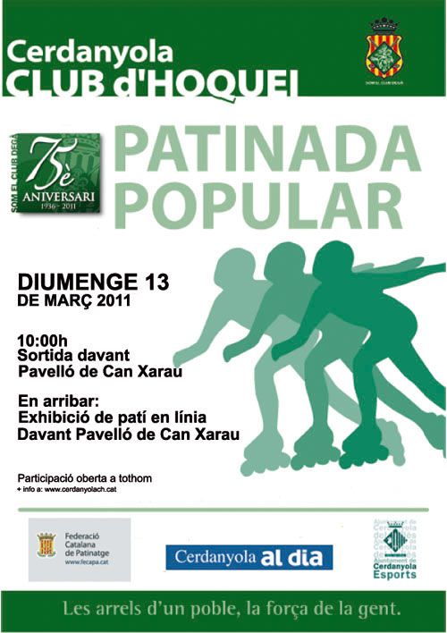 Una patinada popular per recordar 75 anys d’història