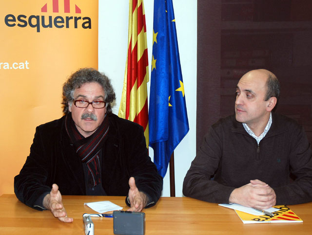 El diputat d'ERC Joan Tardà es mostra preocupat a Cerdanyola per l'economia catalana