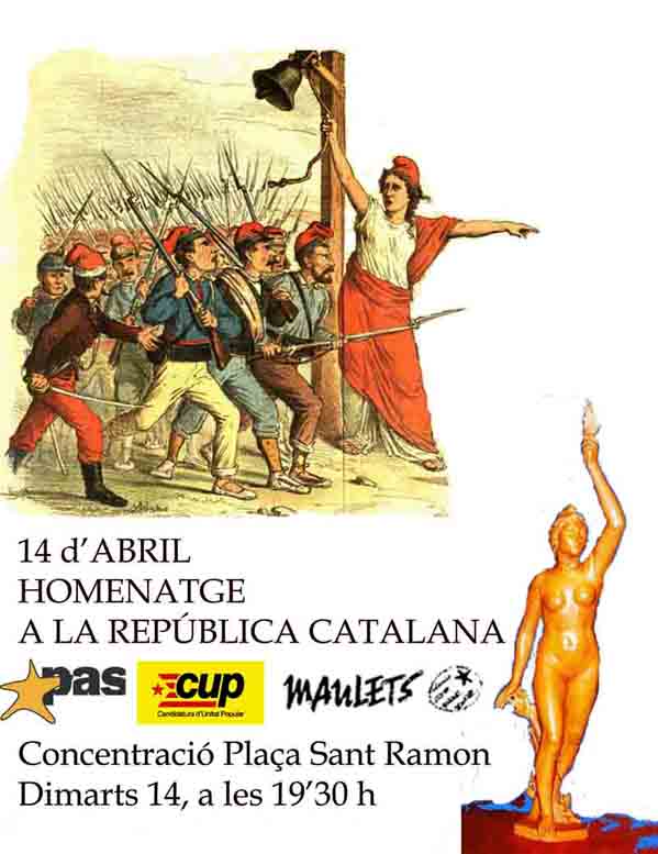Homenatge a la República a la plaça de Sant Ramon