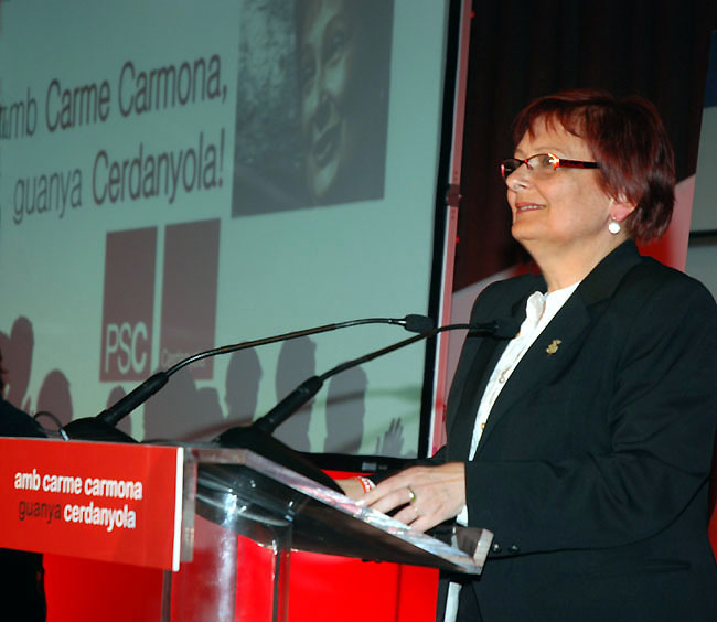 Carme Carmona: “avui comencem el canvi de veritat, el de la Cerdanyola guanyadora”