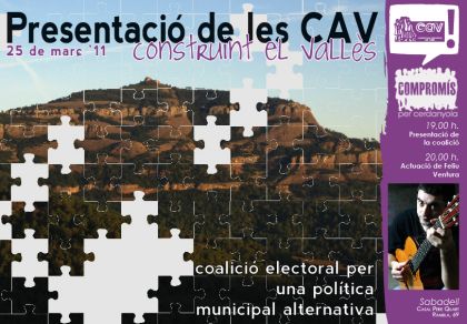 Les CAV presenten la seva coalició comarcal