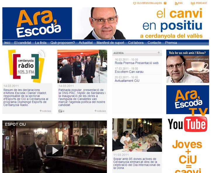 CiU impulsa les xarxes socials amb la renovació del seu web