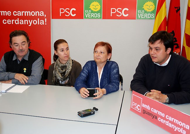 El PSC oficialitza el seu acord electoral amb Els Verds