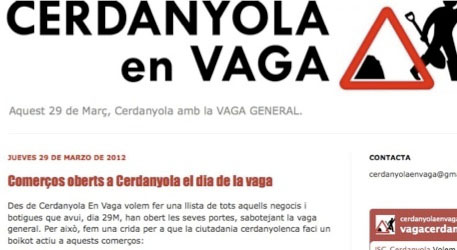 PP i CiU critiquen la publicació d'una llista de comerços oberts el dia de vaga