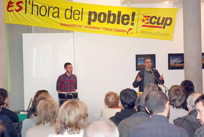 Xevi Safont-Tria (CUP): "el nostre referent polític és la utopia i ho volem tot".