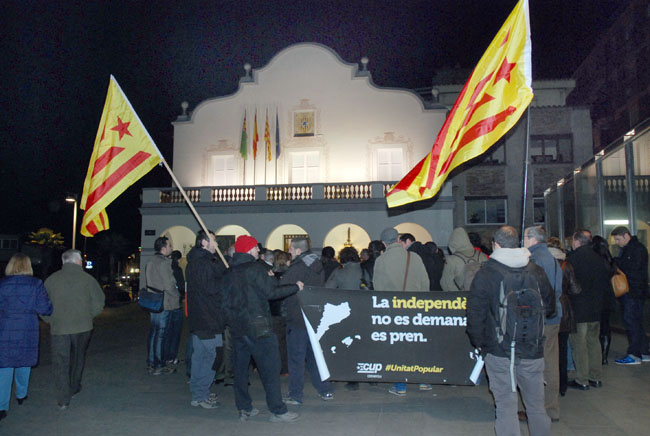 Concentració de suport a la declaració de sobirania