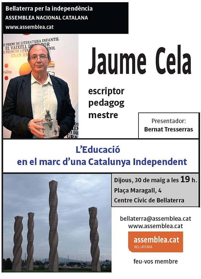 Jaume Cela reflexiona sobre l'educació en una hipotètica Catalunya independent