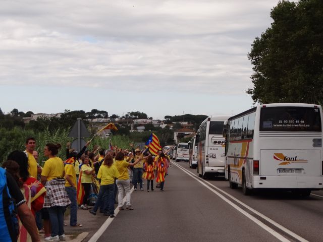Destacada participació cerdanyolenca a la Via Catalana