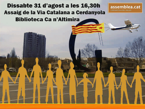 Cerdanyola per la Independència organitza una cadena humana local