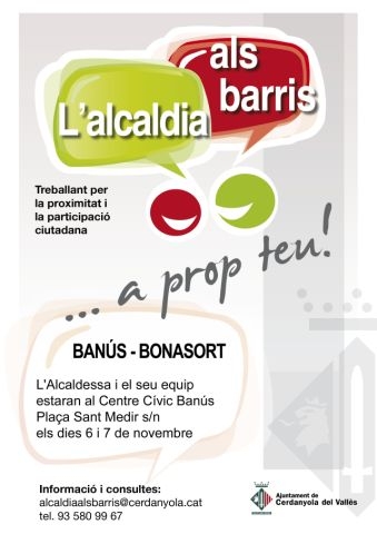 El mes de novembre torna l’Alcaldia als Barris 