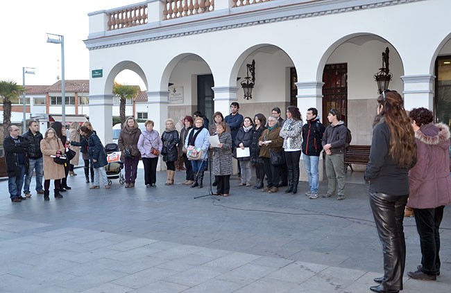 Concentració contra la llei Gallardón de l'avortament